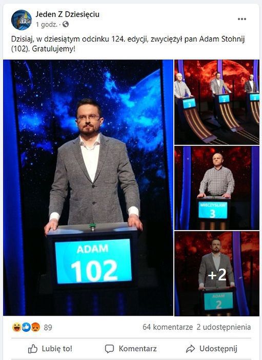 TVP1 nie wyemitowało "1 z 10"