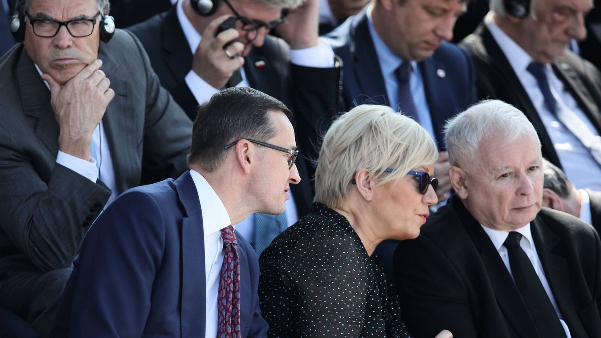 Jarosław Kaczyński, Julia Przyłębska, Mateusz Morawiecki 