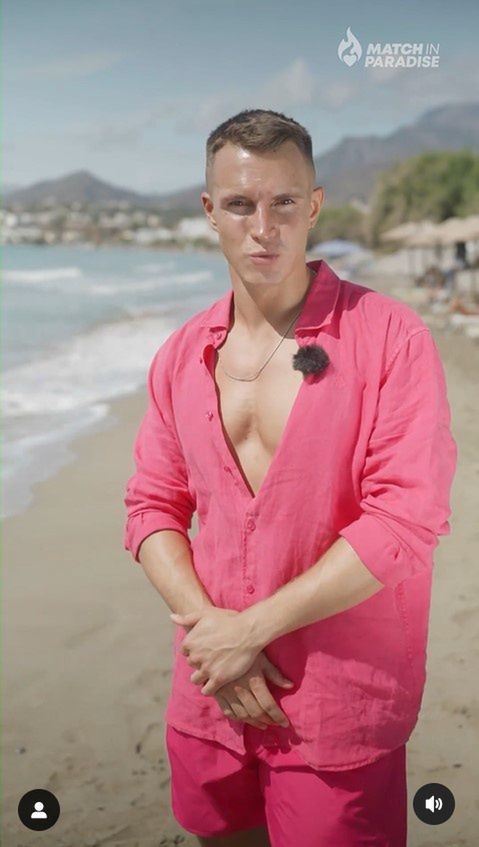 Robert w programie "Match in Paradise"