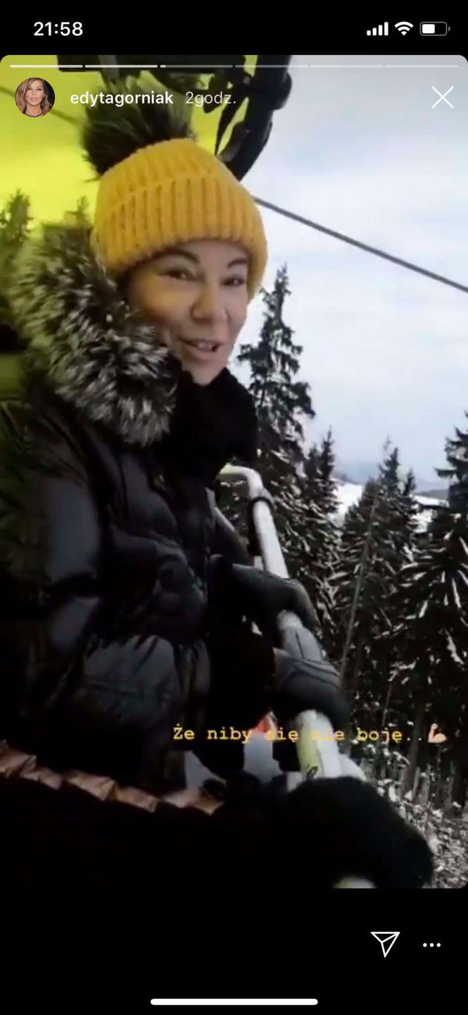 Edyta Górniak i Allan Krupa w górach