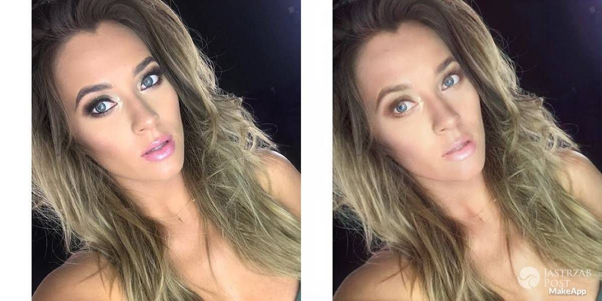 Marcelina Zawadzka bez makijażu w aplikacji MAKEAPP