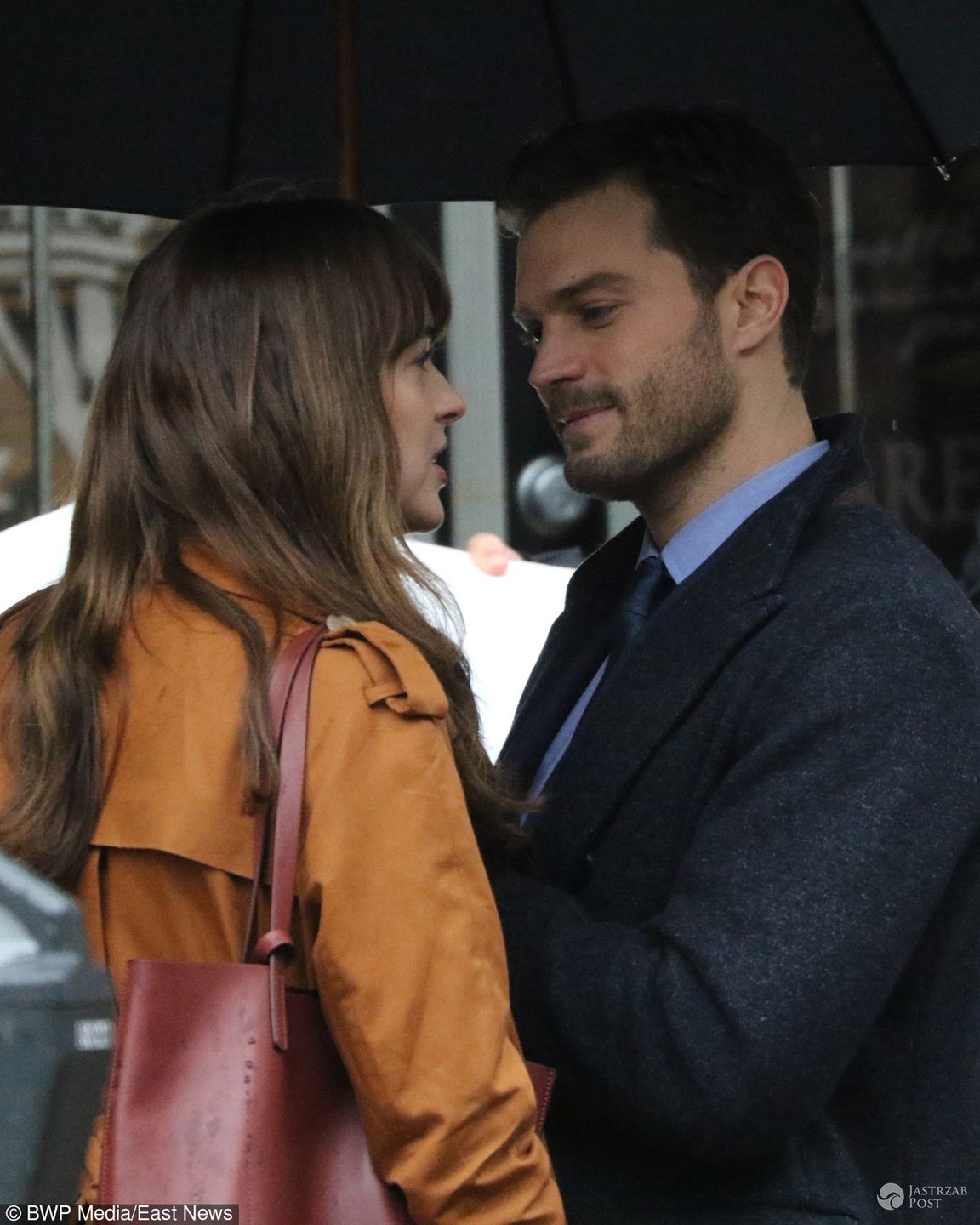 Jamie Dornan i Dakota Johnson na planie "Ciemniejszej stronie Greya"
