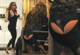 46-letnia Mariah Carey pokazała majtki w sklepie obuwniczym (FOTO)
