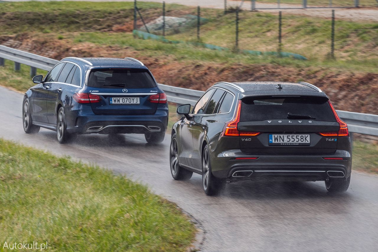 Mercedes-Benz klasy C i Volvo V60 (fot. Konrad Skura)