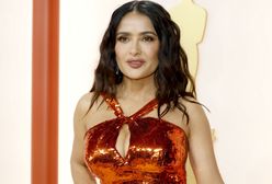 Oscary 2023. Salma Hayek pokazała, co się robi po oscarowej gali. Tylko rozpięła sukienkę