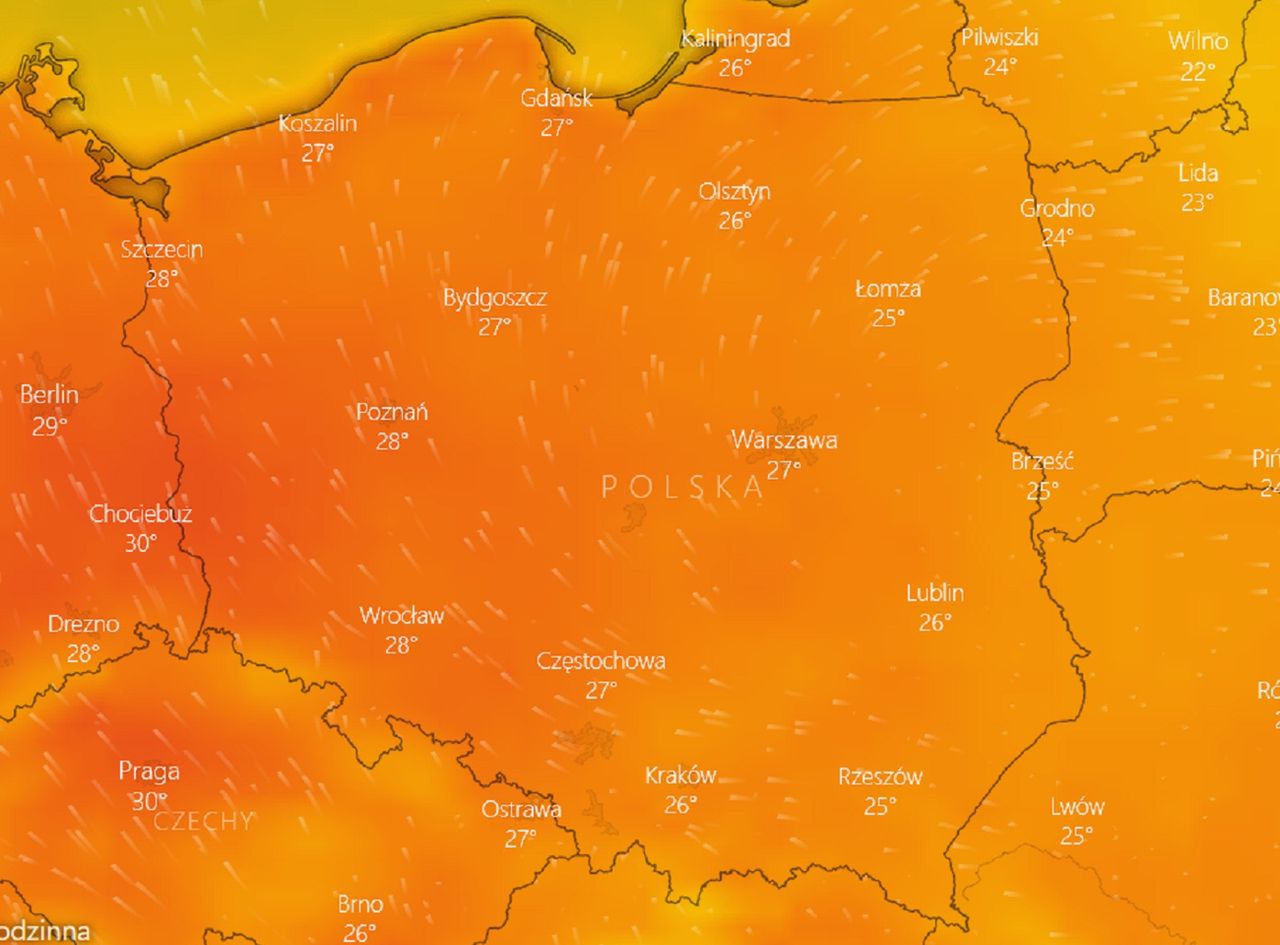 Pogoda na 15 września. IMGW ostrzega przed upałami. Miejscami ponad 30 st. C.