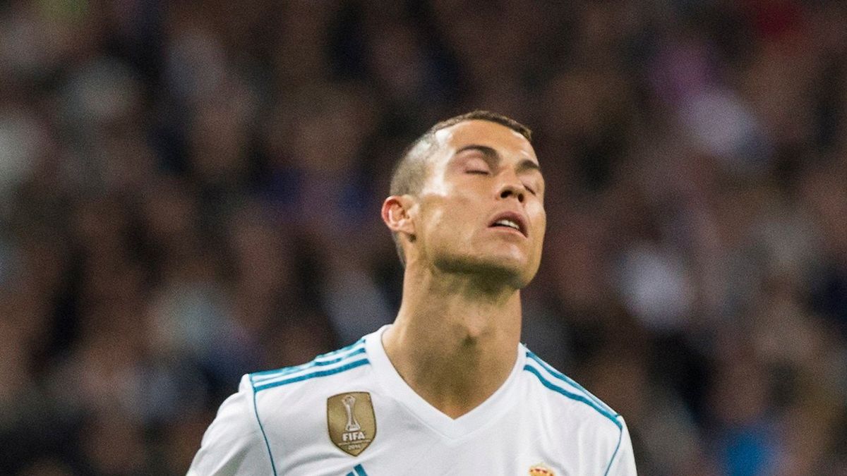 Cristiano Ronaldo po zmarnowanej okazji
