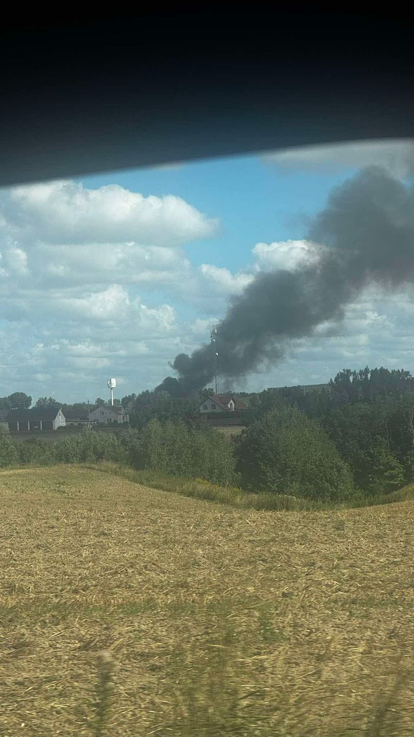 Pożar odpadów w Kobiernikach 
