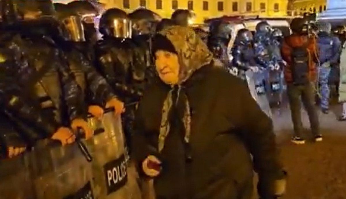 "Gruzin przeciwko Gruzinowi" Staruszka nie bała się uzbrojonych policjantów