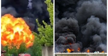 Zwołują sztab kryzysowy. Na miejscu pożaru dochodzi do eksplozji