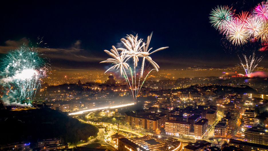 Sylwester, fajerwerki