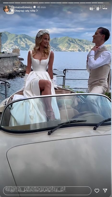 Ślub Hanny Żudziewicz i Jacka Jeschke. Tancerka miała na sobie dwie kreacje