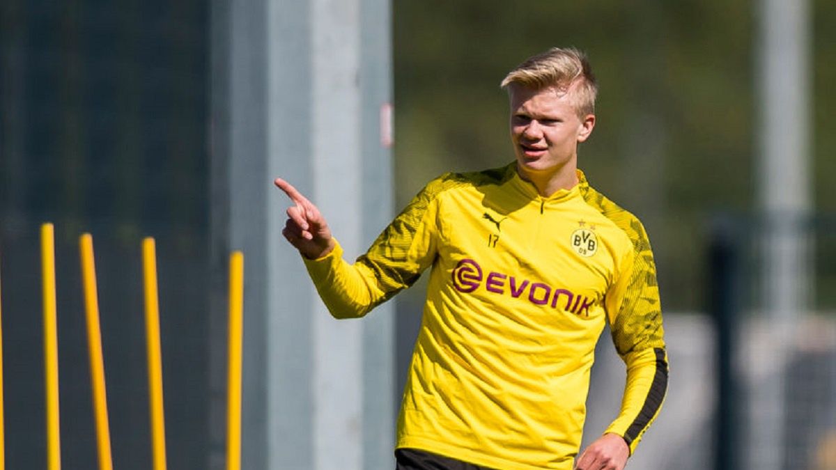 Erling Haaland nie był w nastroju do rozmowy