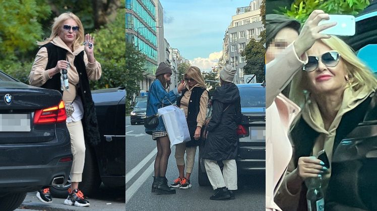 Majka Jeżowska tarasuje ulicę w samym centrum Warszawy