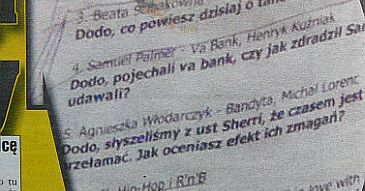 Doda dokucza "Jusi" według ściągi!