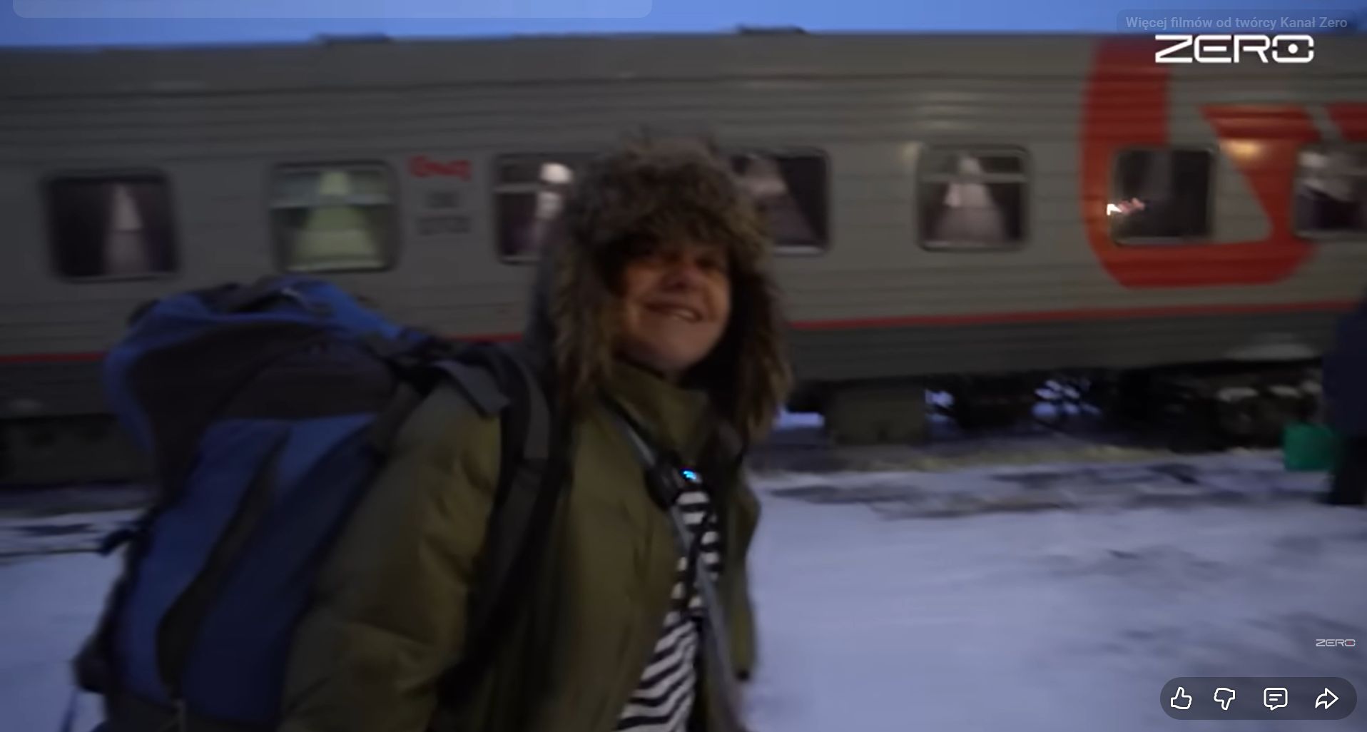 Wiernikowska w kolei transsyberyjskiej. 