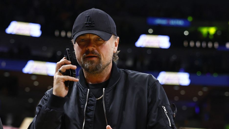 LOS ANGELES, CALIFORNIA - APRIL 27:  Leonardo DiCaprio attends a game between the Denver Nuggets and the Los Angeles Lakers in the second half during game four of the Western Conference First Round Playoffs at Crypto.com Arena on April 27, 2024 in Los Angeles, California.  NOTE TO USER: User expressly acknowledges and agrees that, by downloading and/or using this photograph, user is consenting to the terms and conditions of the Getty Images License Agreement. (Photo by Ronald Martinez/Getty Images)