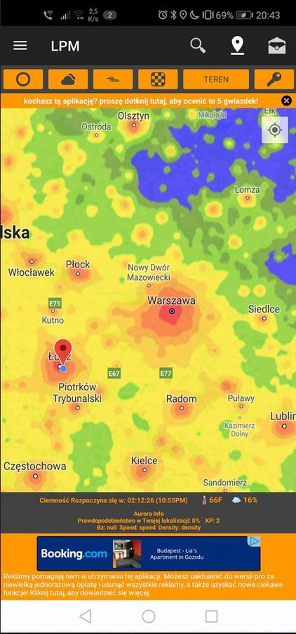 Light Pollution Map