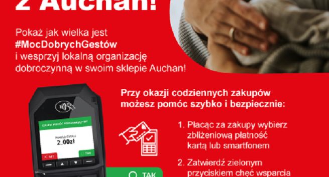 Auchan, Fundacja Pomagam.pl i Donateo z wspólną kampanią „Wspieraj lokalnie z Auchan”
