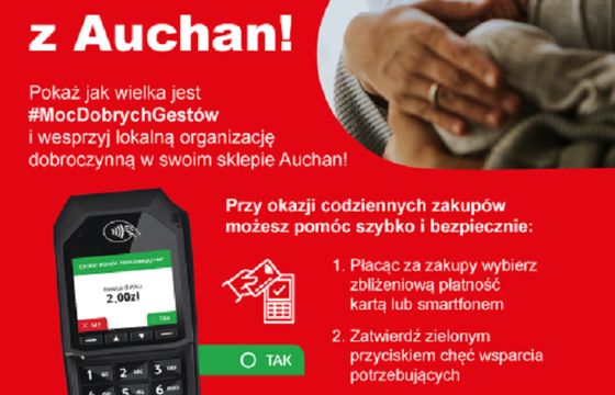 Auchan, Fundacja Pomagam.pl i Donateo z wspólną kampanią „Wspieraj lokalnie z Auchan”