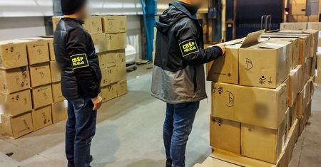 Papierosy ukryto w transporcie zabawek.