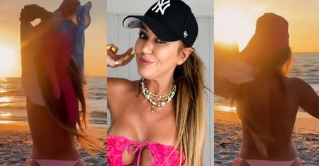 Wakacyjnych uniesień Agnieszki Kotońskiej ciąg dalszy: tym razem zrzuciła ubrania i brykała na plaży TOPLESS (FOTO)