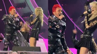 PIEKŁO ZAMARZŁO. Mandaryna wystąpiła razem z Michałem Wiśniewskim podczas "Sylwestra z Dwójką". Zaśpiewali... "Ev'ry Night"