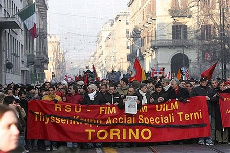Manifestacja w Turynie przeciwko fali wypadków w pracy