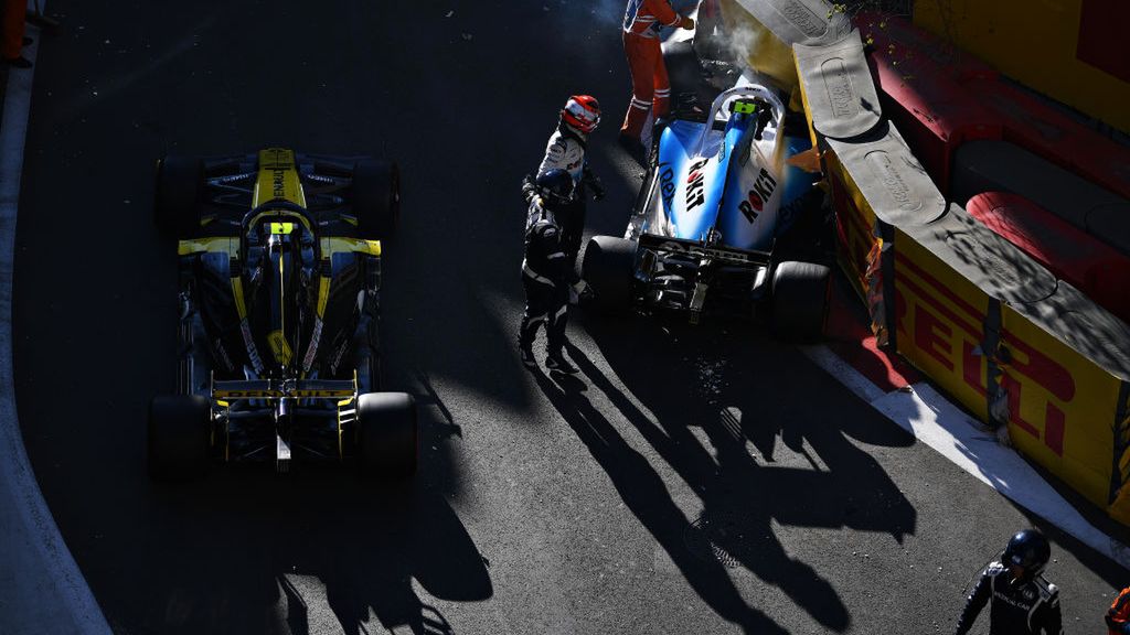 Robert Kubica rozbił samochód podczas kwalifikacji do GP Azerbejdżanu