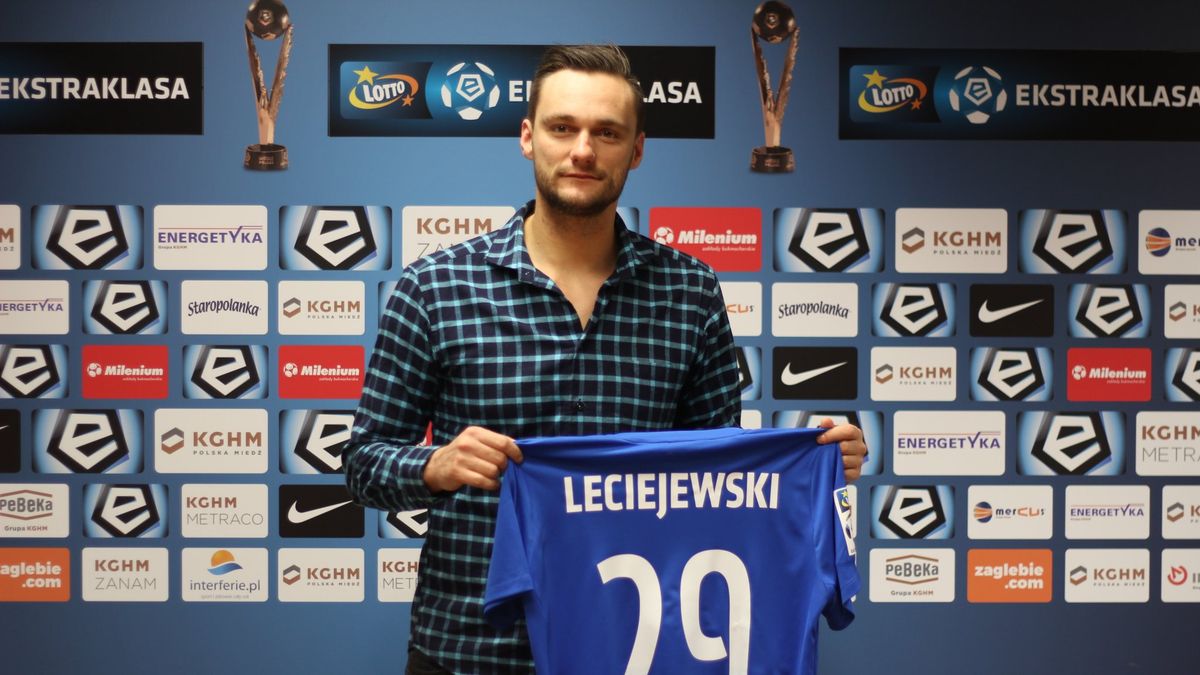 Materiały prasowe / twitter.com/ZaglebieLubin / Na zdjęciu: Piotr Leciejewski
