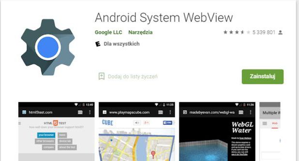 Awaria Androida, aplikacje same się wyłączają. Powodem Android System WebView, aktualizacja nie zawsze skuteczna
