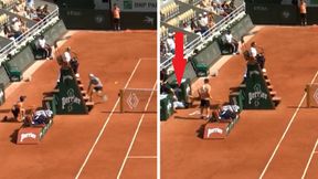 Sędzia aż zbiegła na kort. Niebezpiecznie na Roland Garros
