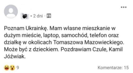 Komentarze z grupy "Polak szuka Ukrainki"