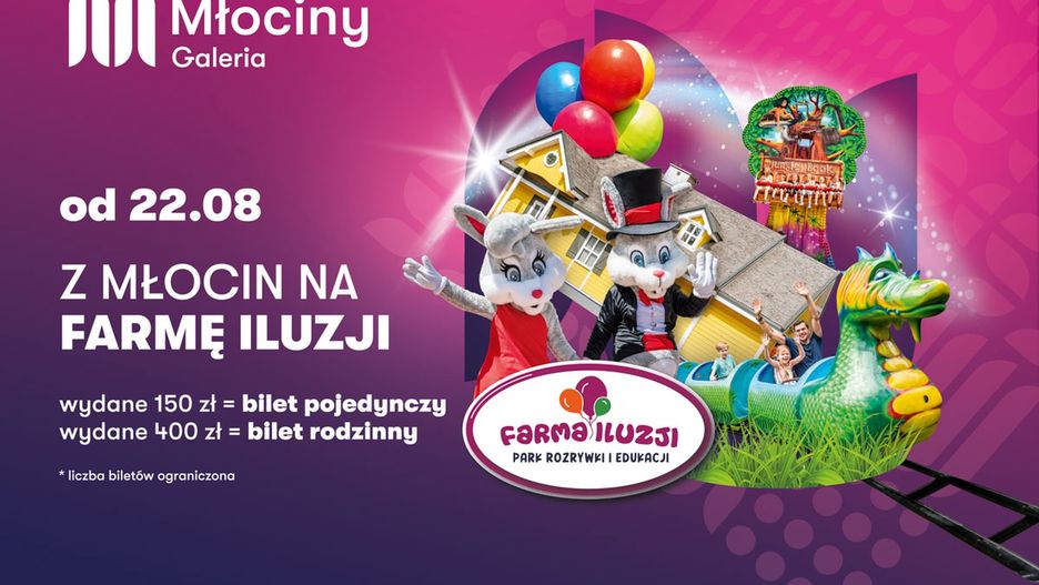 Galeria Młociny rozdaje bilety na „Farmę Iluzji” 