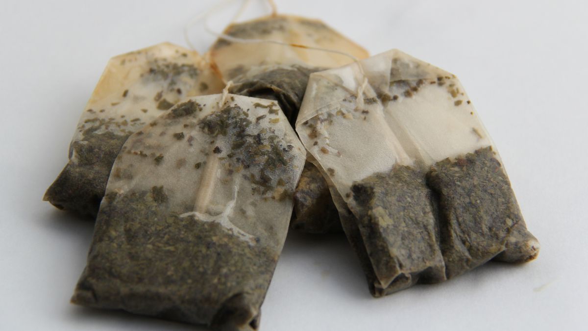 Zużyte torebki po herbacie 