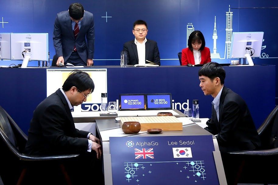 AlphaGo konta Lee Sedol (źródło: gogameguru.com)