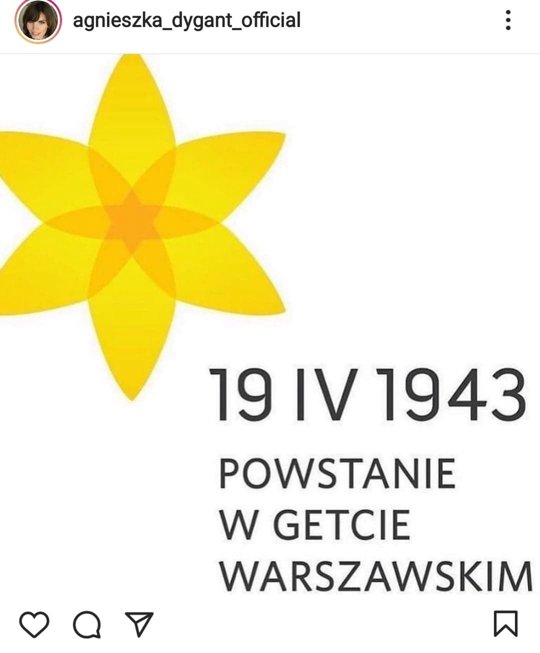 Agnieszka Dygant - Akcja Żonkile,78. rocznica powstania w getcie warszawskim