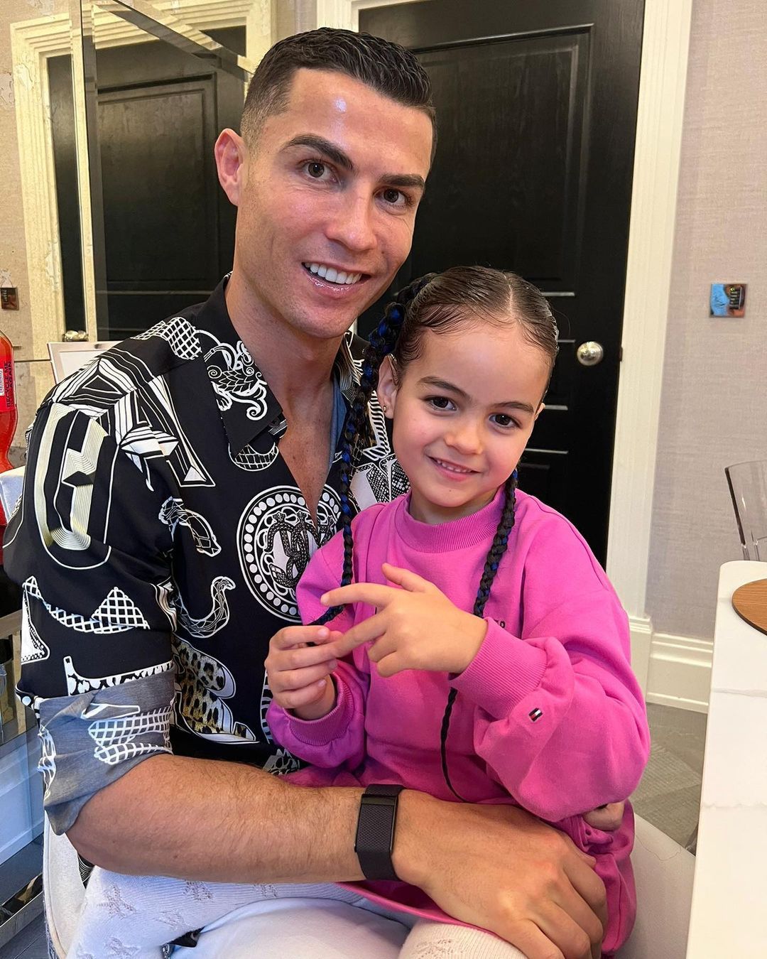 Cristiano Ronaldo z córką Alaną