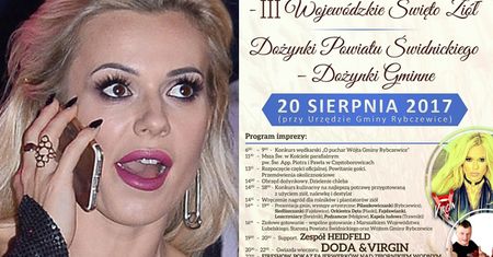 Doda została gwiazdą... DOŻYNEK ZIELARSKICH nad "zbiornikiem wodnym" w Rybczewicach! (FOTO)