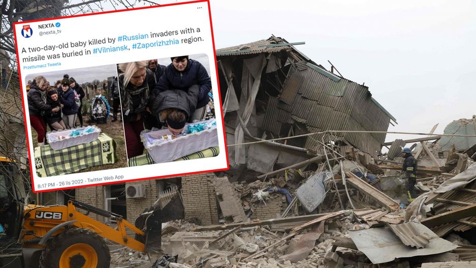 Wstrząsająca uroczystość. Pogrzeb Serhija