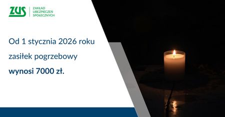 Od 1 stycznia wyższy zasiłek pogrzebowy