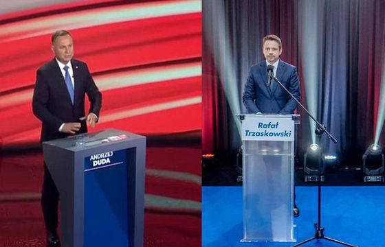 W telewizjach dwie "debaty" bez kontrkandydatów. Za to z pustymi mównicami