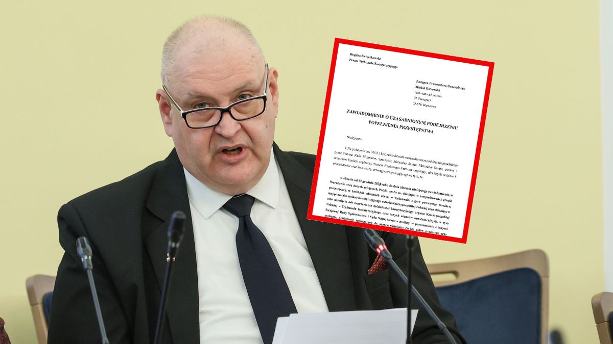 Święczkowski złożył zawiadomienie