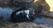 Skrzyszów. Tragiczny wypadek. Auto znaleźli w potoku