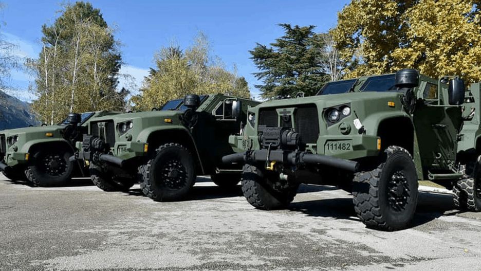 Pojazdy JLTV dostarczone Czarnogórze w 2020 roku 