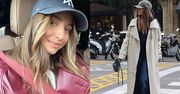 Julia Wieniawa w modnym płaszczu i bejsbolówce. Znów wygląda jak Anna Lewandowska? (FOTO)