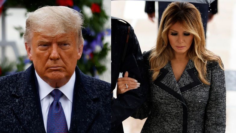 Donald Trump z żoną, Melanią Trump, pierwszy raz po ogłoszeniu zwycięstwa Johna Bidena pokazali się publicznie