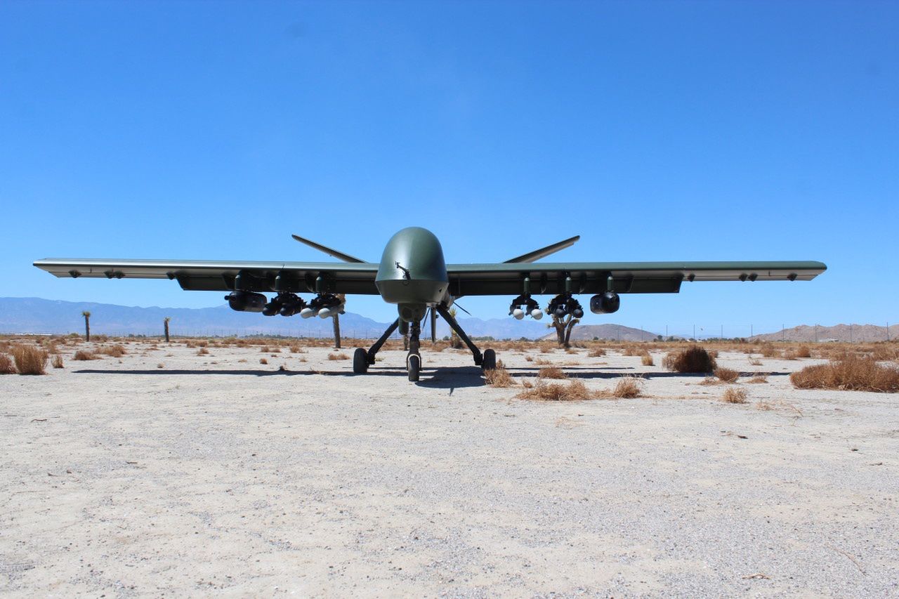 Dron Mojave w ciekawej konfiguracji. Nie tylko pociski rakietowe i bomby kierowane