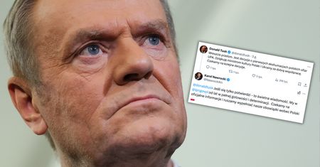 Ekshumacje na Wołyniu. Karol Nawrocki odpowiada na wpis Donalda Tuska