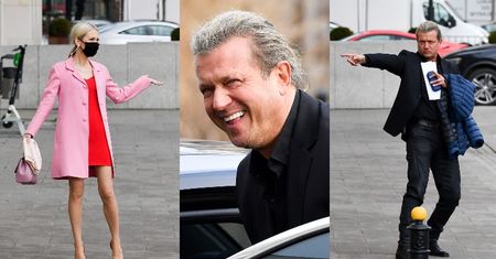 Magdalena Ogórek i Jarosław Jakimowicz TAŃCZĄ (?) na parkingu (ZDJĘCIA)